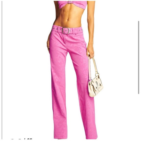 I.am.Gia BARBIE PINK Faux Leather Pants Women Size Small - Picture 3 of 15